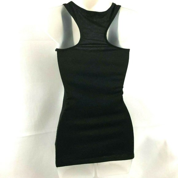 Wildcat Sleeveless Racer Back Top XS Black Sequins Pullover - Picture 3 of 8